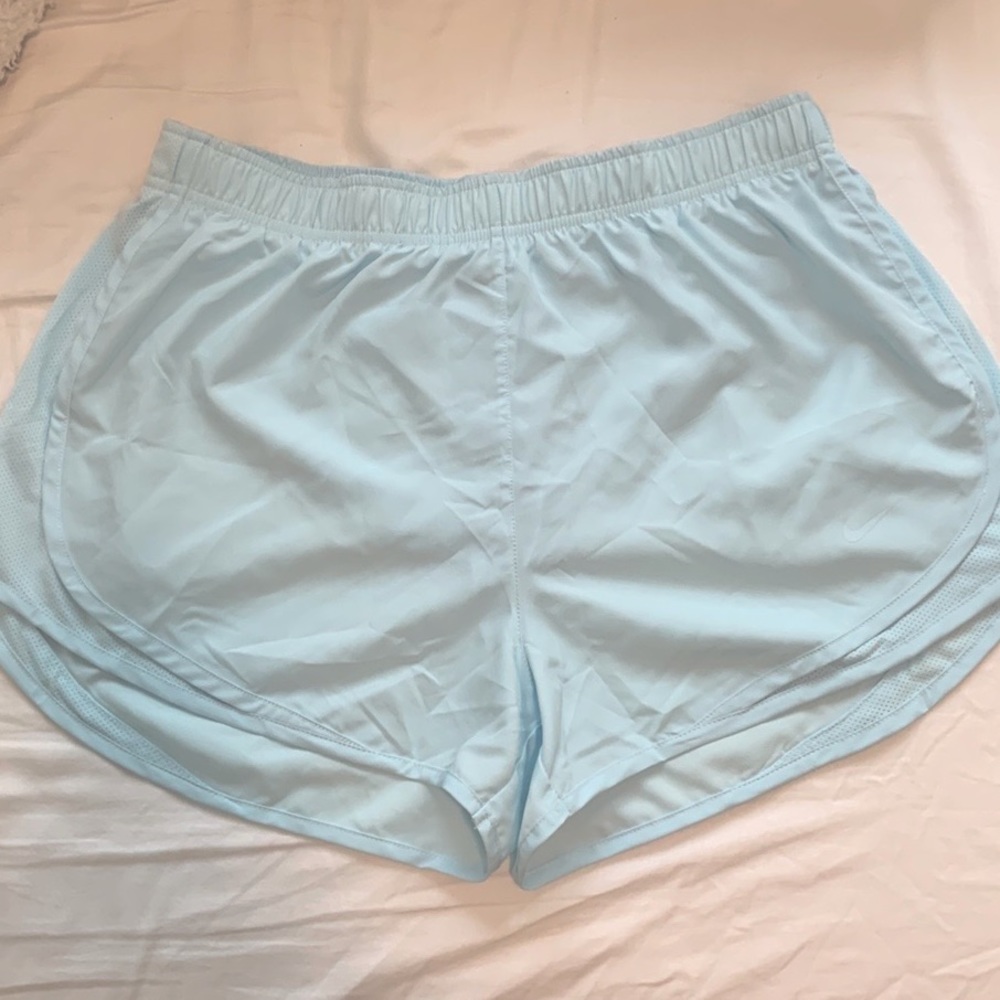 Nike shorts light blue